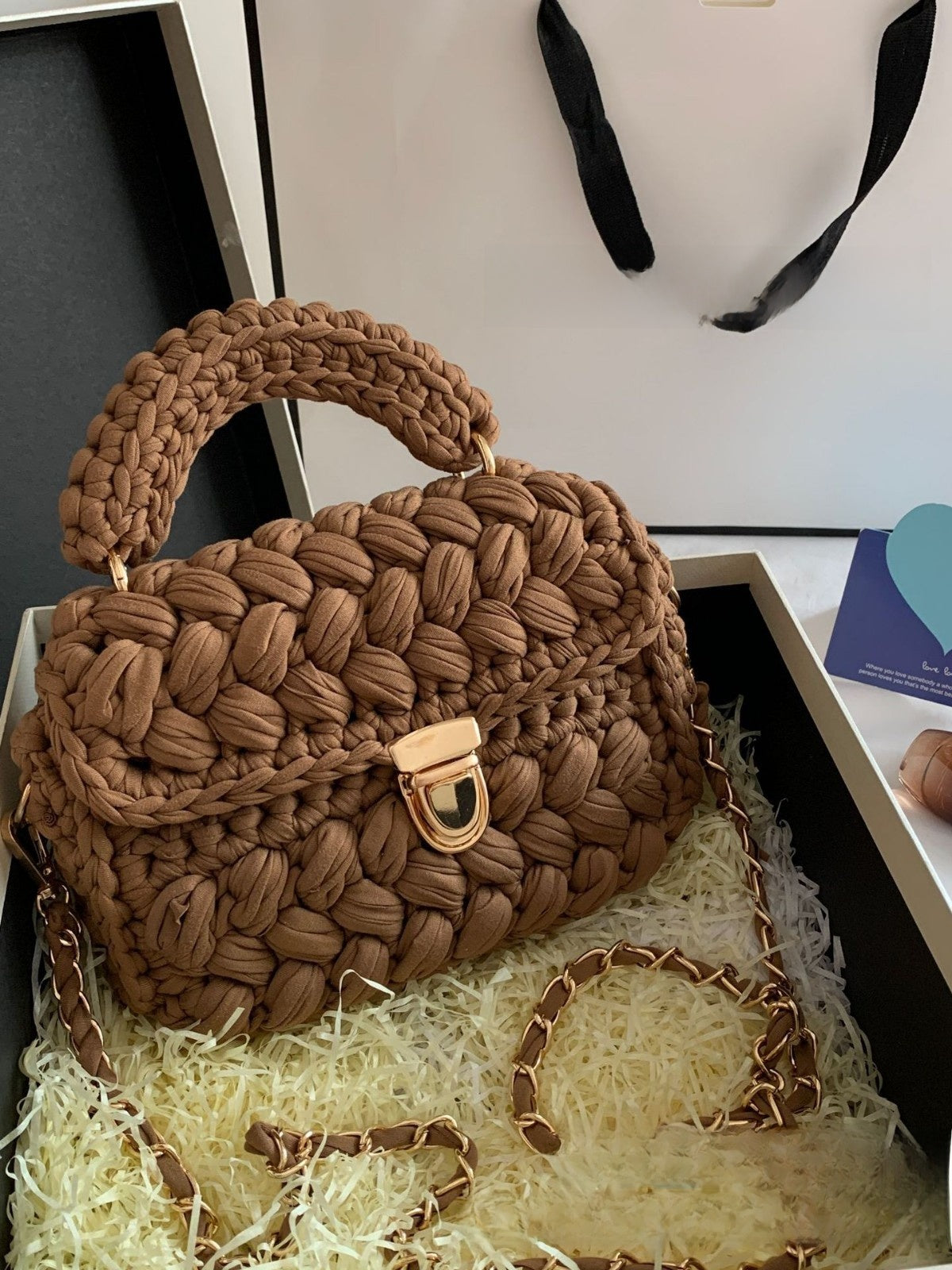 Bolso de diseño trenzado