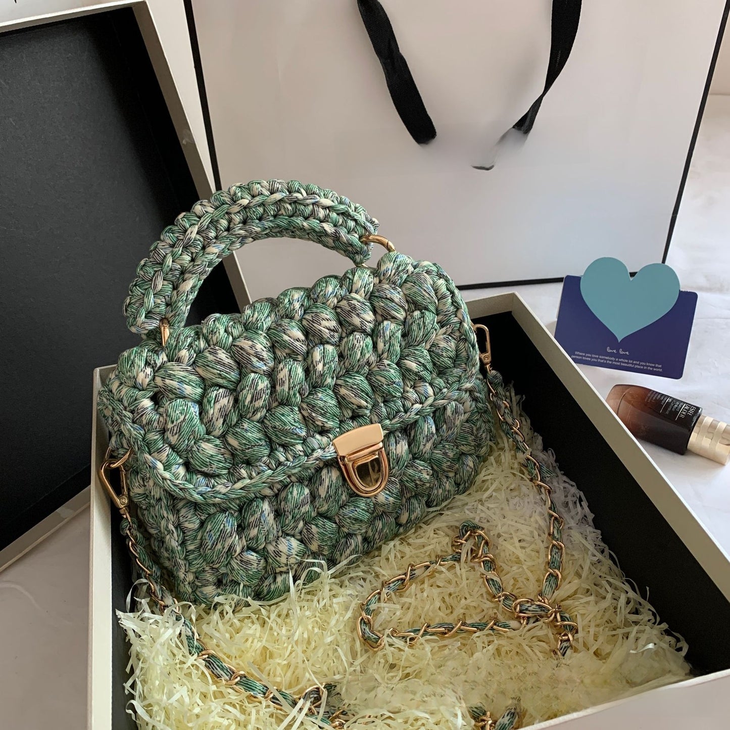 Bolso de diseño trenzado