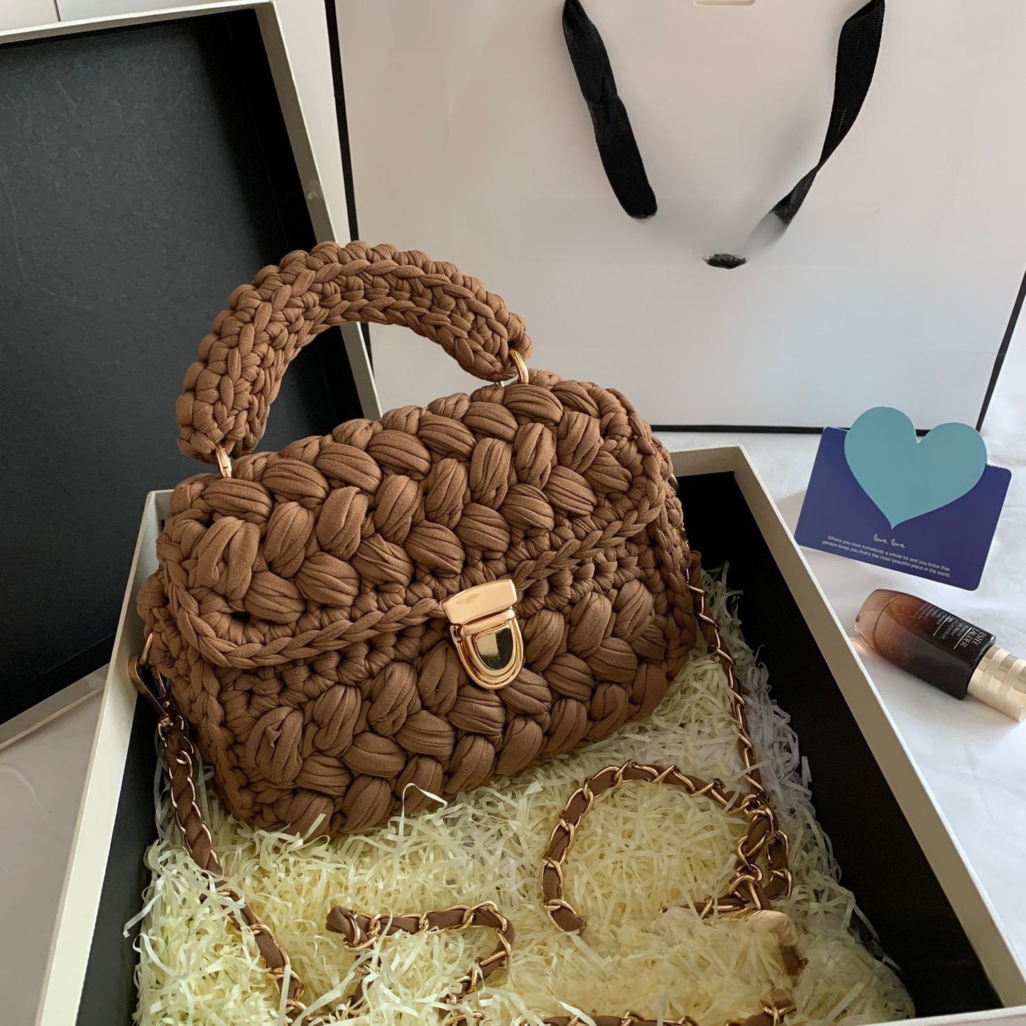 Bolso de diseño trenzado