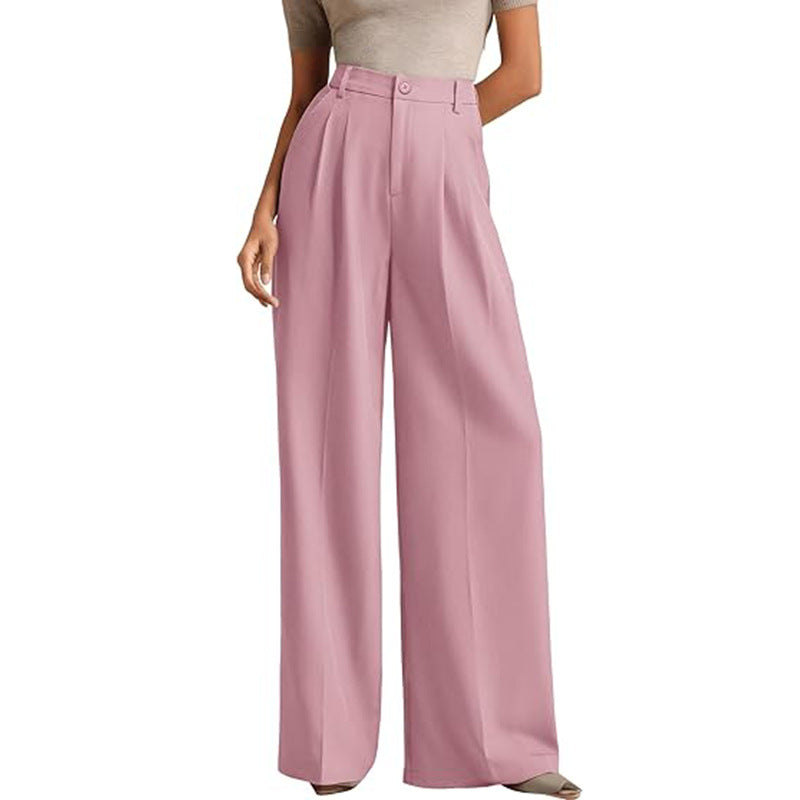 Pantalones de oficina tiro alto