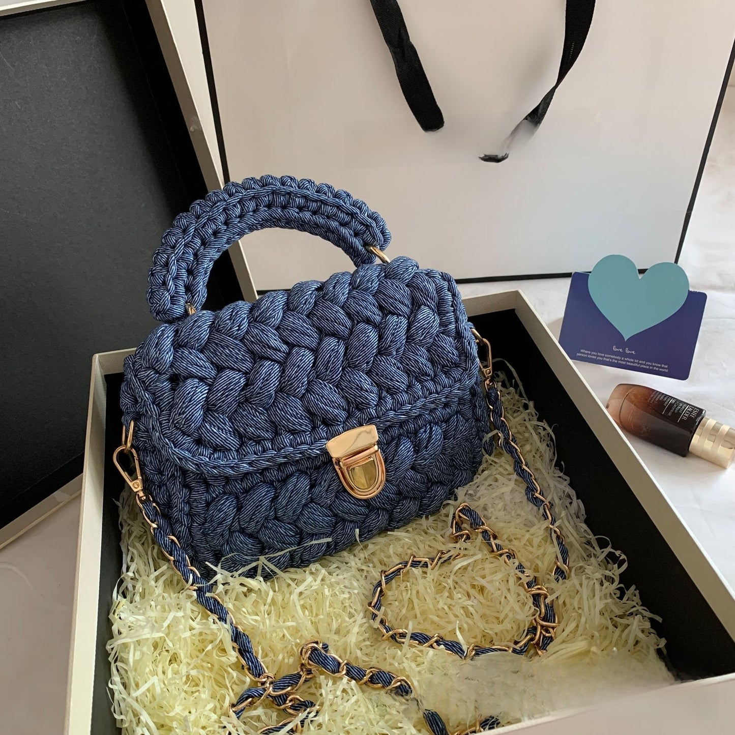 Bolso de diseño trenzado