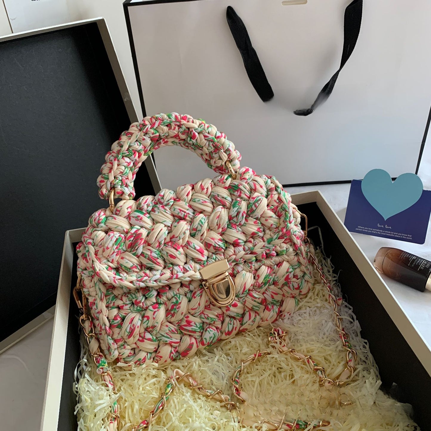 Bolso de diseño trenzado