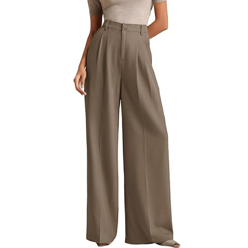 Pantalones de oficina tiro alto