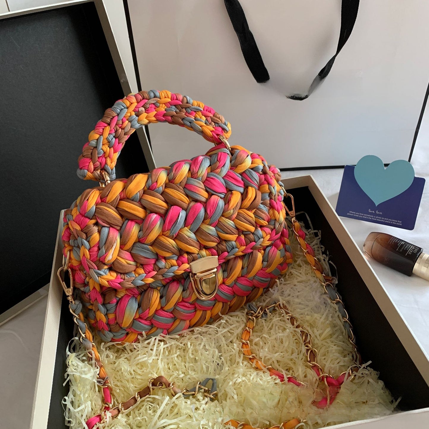 Bolso de diseño trenzado