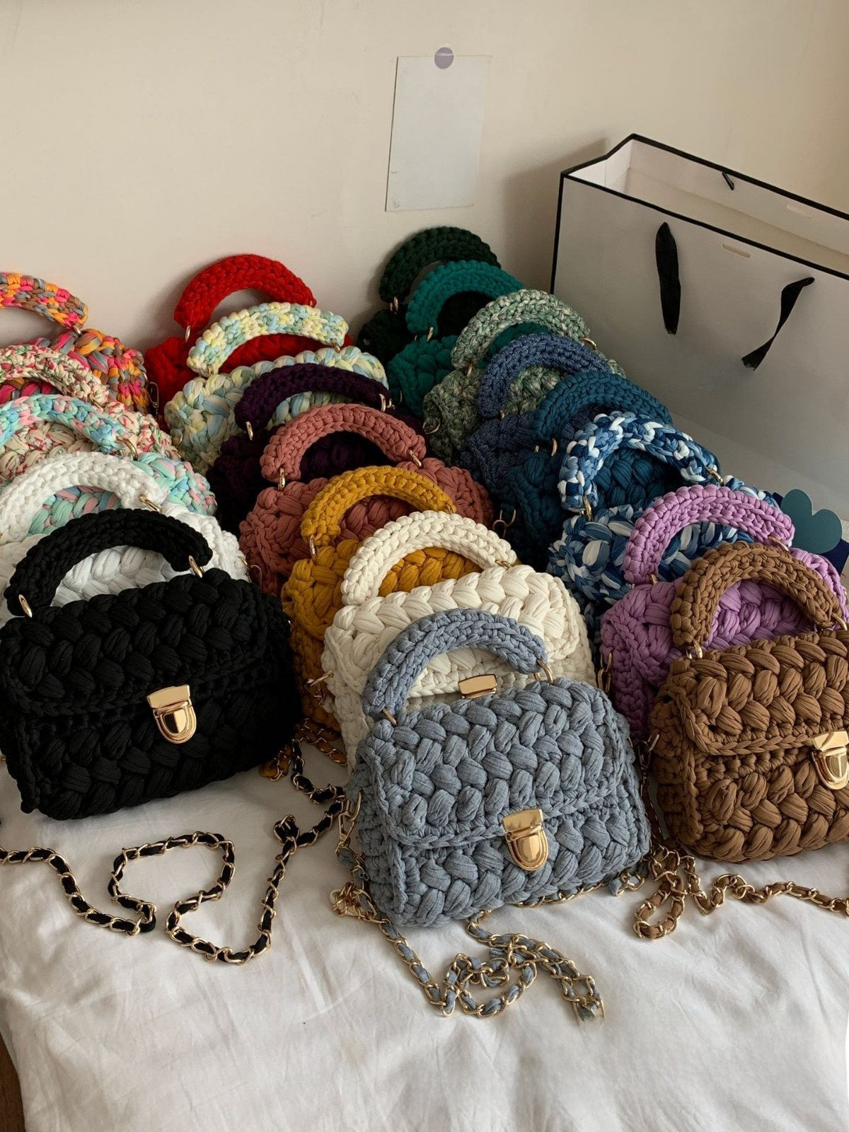 Bolso de diseño trenzado