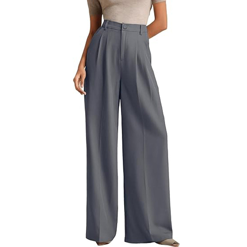 Pantalones de oficina tiro alto