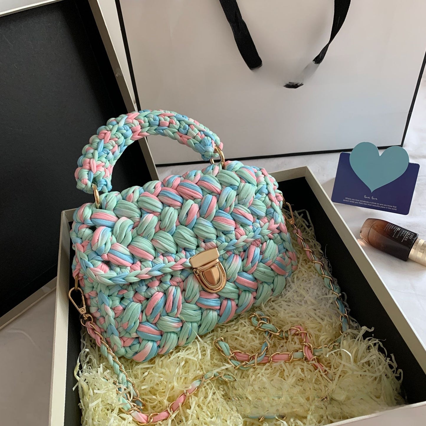Bolso de diseño trenzado