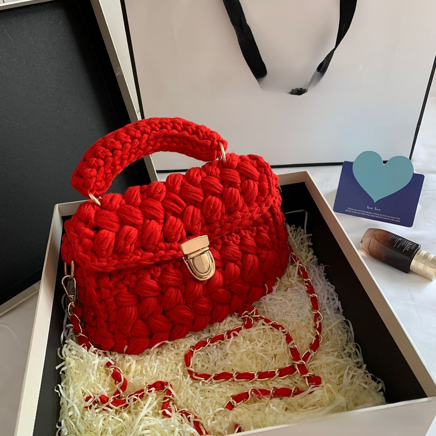 Bolso de diseño trenzado