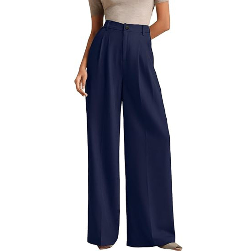Pantalones de oficina tiro alto