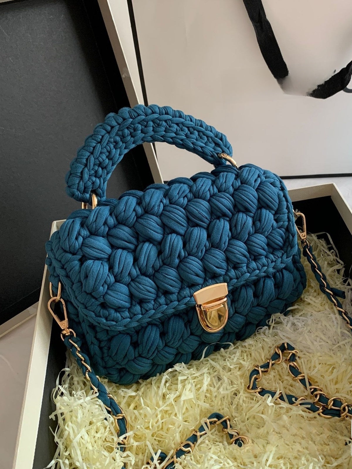Bolso de diseño trenzado
