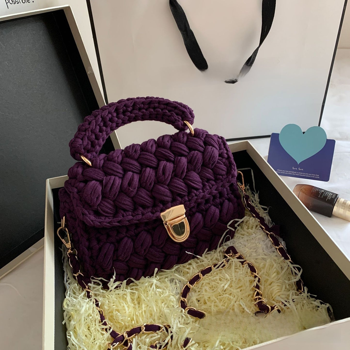 Bolso de diseño trenzado
