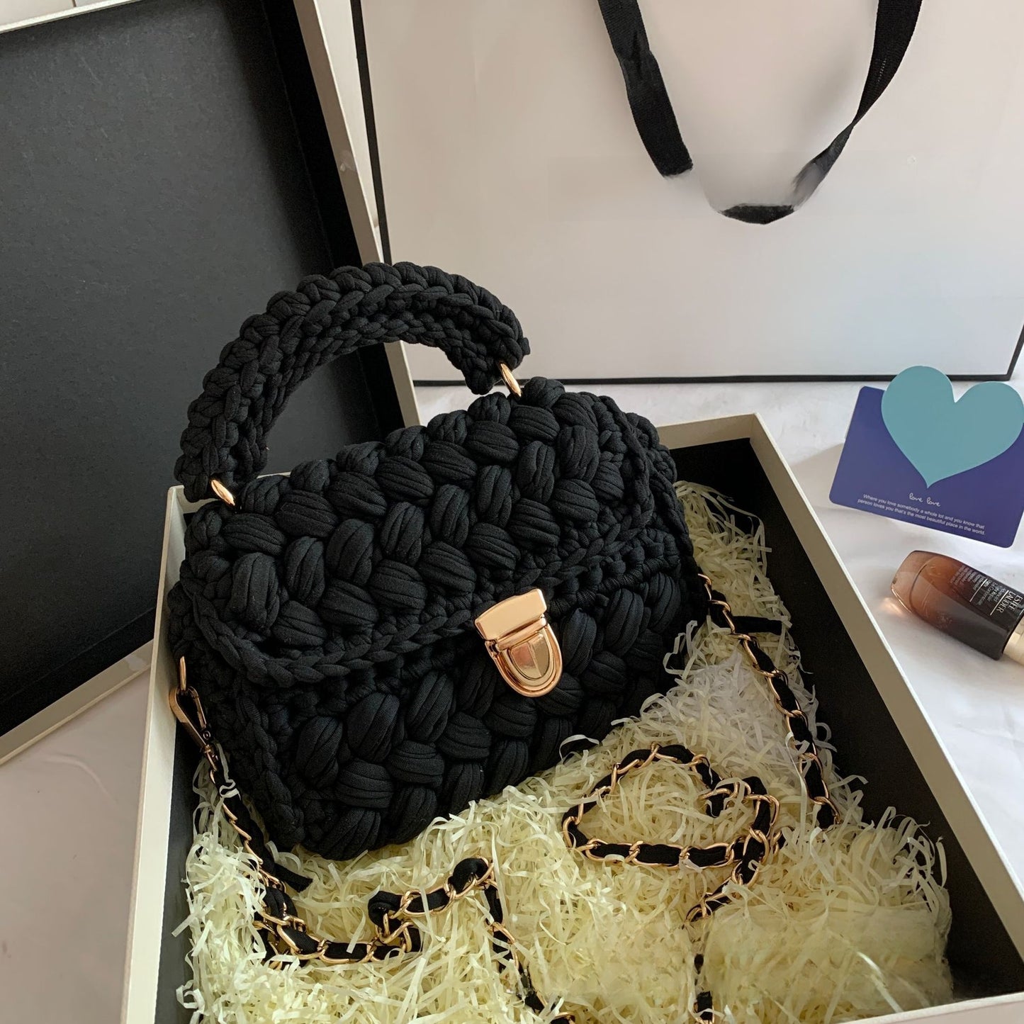 Bolso de diseño trenzado