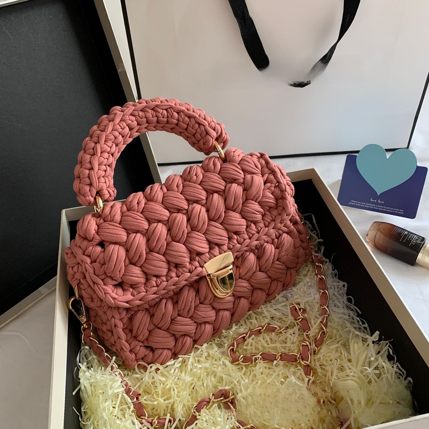 Bolso de diseño trenzado