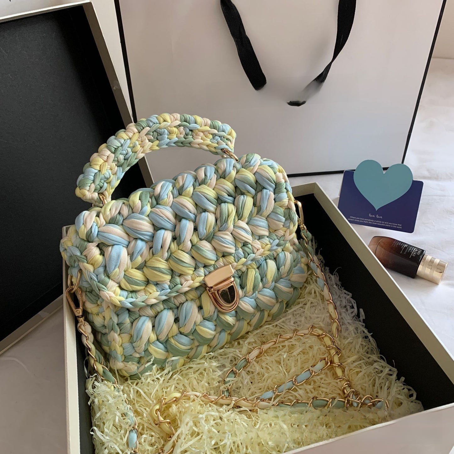 Bolso de diseño trenzado